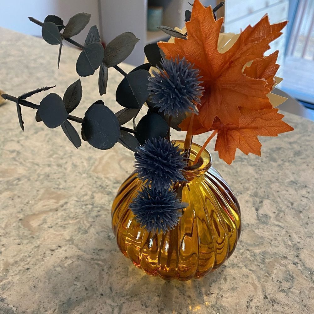 Simple Glass and Botanical Vase and Buds